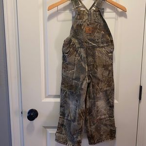 Carhartt toddler quilt-lined bibs. Size 4